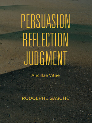 cover image of Persuasion, Reflection, Judgment